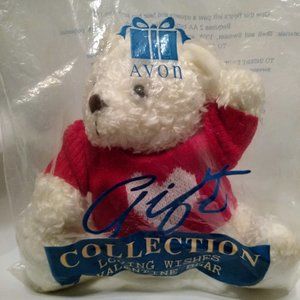 Avon Loving Wishes Valentine Bear 1996 Vintage Plush